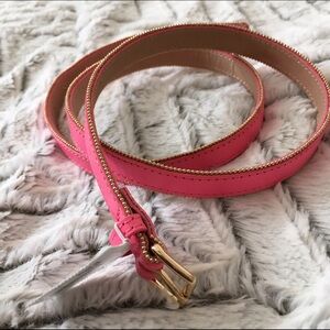 💥EUC J Crew Pink Gold Trimmed Belt, small